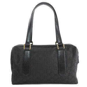 Gucci black Boston bag Monogram leather